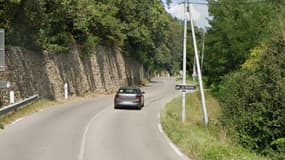 La départementale 488 à Givors au niveau de la route de rive de Giers, en août 2024.