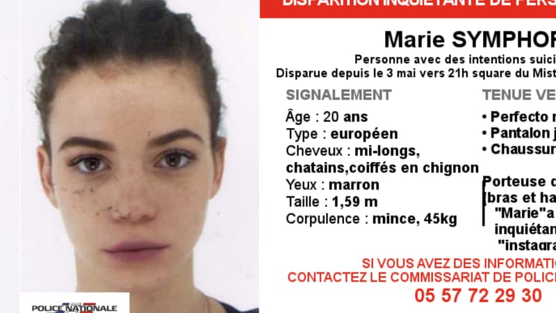 La jeune femme de 20 ans a disparu depuis le mercredi 2 mai 2018.