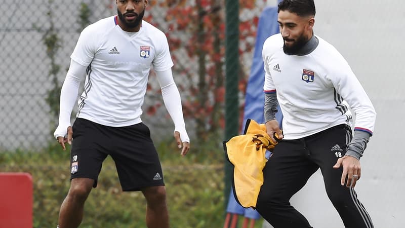 Alexandre Lacazette et Nabil Fékir