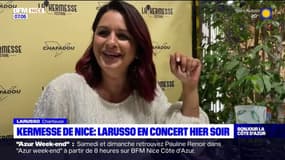 Nice: la chanteuse Larusso a enflammé la Kermesse festival jeudi soir