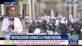  "Gilets Noirs": des associations de sans-papiers occupent le Panthéon