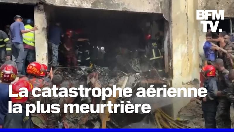 Au Bangladesh, un avion s'écrase sur une école, au moins 16 morts dont de nombreux écoliers