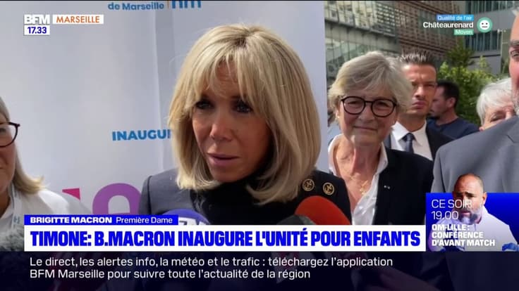 Marseille: Brigitte Macron inaugure l'unité pour mineurs victimes de violences