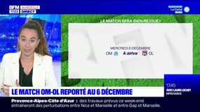 Ligue 1: le match OM-OL est reporté au 6 décembre prochain