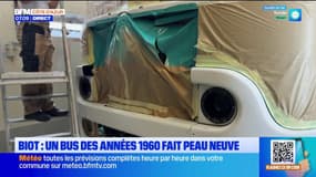 Biot : un bus historique des années 1960 fait peau neuve