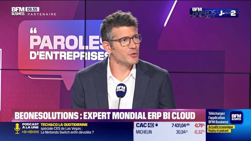 Kevin Cazet (be one solutions) : be one solutions, expert mondial ERP BI Cloud - 11/01