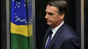 Le président brésilien Jair Bolsonaro lors de son intronisation à Brasilia le 1er janvier 2019