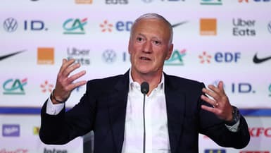 Le sélectionneur de l'équipe de France Didier Deschamps, ici le 17 mai 2024, ne craint pas la méforme de certains de ses cadres