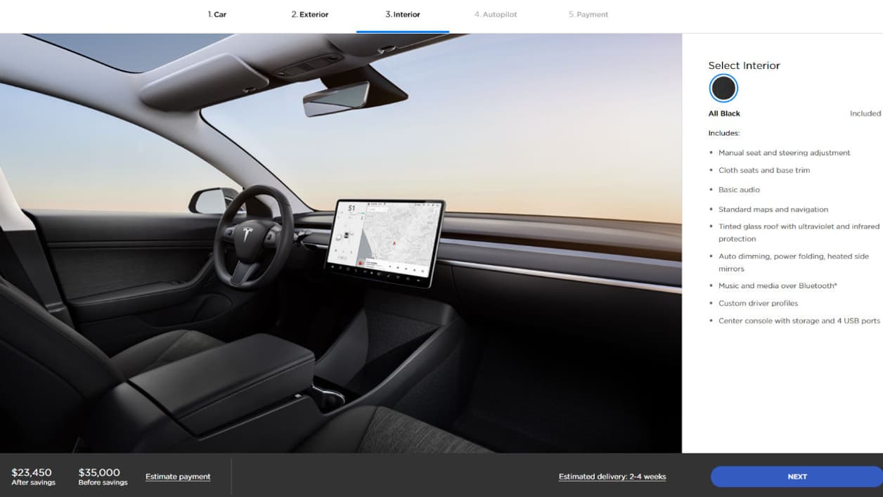 A l'intérieur de la Model 3 à 35.000 dollars. A l'intérieur de la Model 3 à 35.000 dollars.