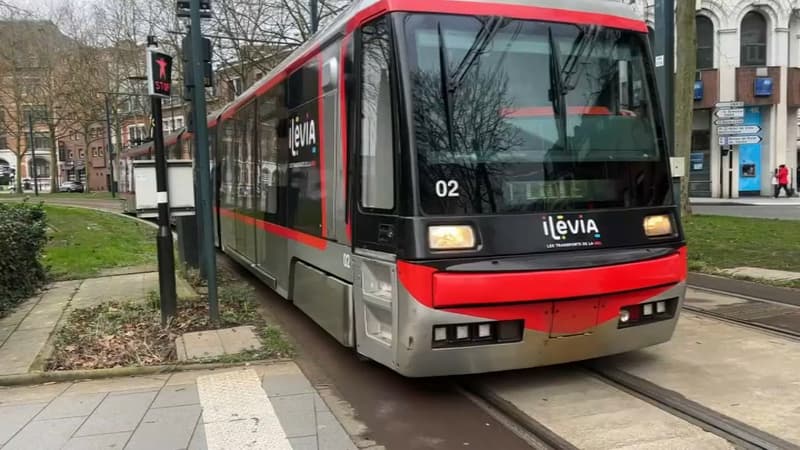 Un tramway du réseau Ilévia à Lille.