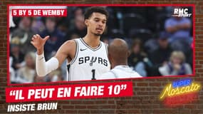 Five-by-five de Wembanyama : "Il est capable d'en faire 10" insiste Brun