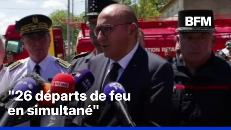 Incendies: Laurent Nuñez annonce que le feu qui a parcouru 900 hectares dans l'Aude est "fixé"