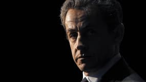 Nicolas Sarkozy le 10 avril 2012, sur un plateau de Canal Plus.
