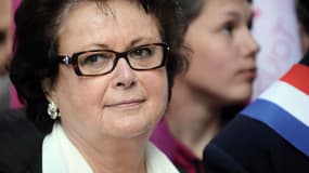 Christine Boutin lors d'une manifestation de la "Manif Pour Tous" le 5 mai 2013 à Rennes