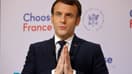 Le président Emmanuel Macron s'exprime le 25 janvier 2021 à Paris en ouverture d'une réunion "Choose France" en vidéo pour promouvoir l'attractivité française