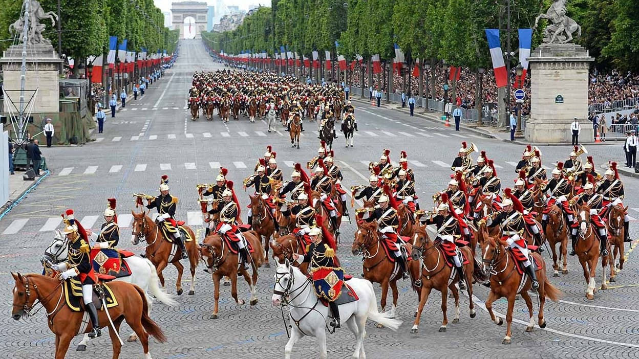 Парад французской армии