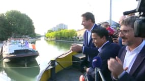 Yannick Jadot à l'annonce de sa victoire, à Pantin.