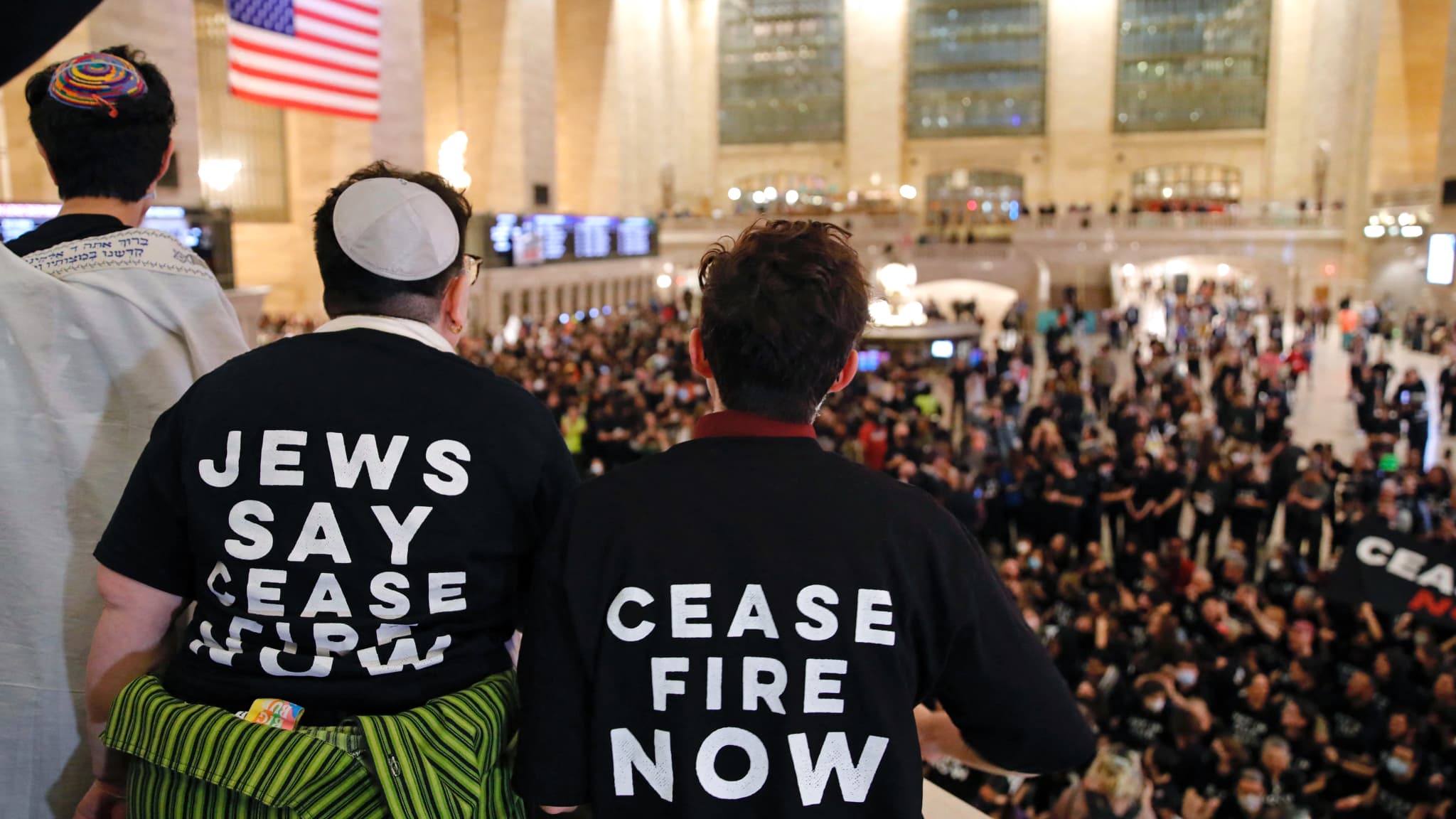 Hundreds arrested during a Jewish protest in New York for a ceasefire in Gaza