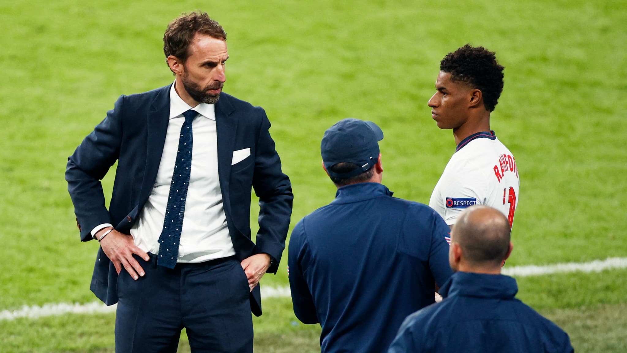 Southgate et Rashford Southgate et Rashford