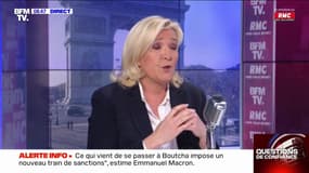 Le Pen détaille son programme sur le plan de l'immigration dans Questions de confiance