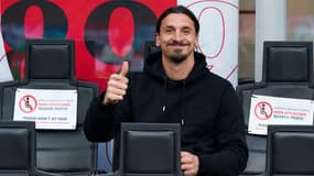 Zlatan Ibrahimovic tout sourire avec l'AC Milan