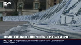 Inondations en Bretagne: la ville de Redon (Ille-et-Vilaine) se prépare au pire