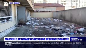 Marseille: les images impressionnantes d'une résidence squattée à la Belle-de-Mai