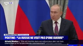 Conflit Ukraine - Russie: "Voulons-nous d'une guerre ? Bien sûr que non", a déclaré Vladimir Poutine, suite à sa rencontre avec le chancelier allemand