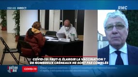 Faut-il élargir la vaccination ?  Pour Philippe Martin, président du Conseil départemental du Gers, "c'est du bricolage (...) Il faut vacciner en masse, surtout dans les départements où le taux d'incidence est bas""