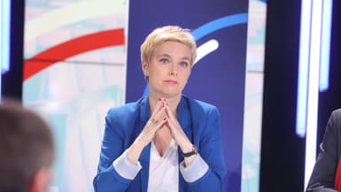 Clémentine Autain, le 30 juin 2024 sur le plateau de BFMTV