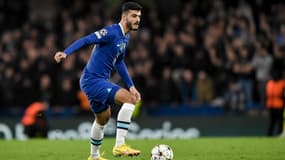 Armando Broja, l'attaquant de Chelsea, face au Dinamo Zagreb en Ligue des champions, le 2 novembre 2022.