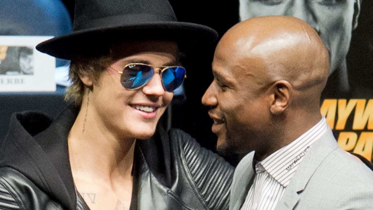 Justin Bieber et Floyd Mayweather Justin Bieber et Floyd Mayweather