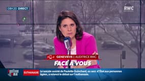 Geneviève, auditrice RMC atteinte d'un cancer du pancréas, songe au suicide assisté:  "Je ne veux pas qu'on attende que je sois pourrie. J'ai été indépendante tout ma vie, je veux rester maitre de mon choix"