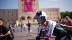 Primoz Roglic sur la 2e étape du Giro, le 10 mai 2025