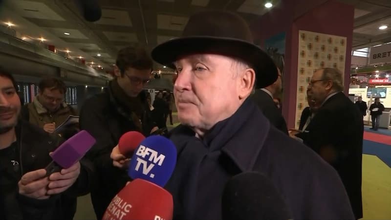 Dominique Bussereau au Salon de l'agriculture, le 1er mars 2017.
