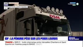 Île-de-France: la pénurie de carburant pèse sur les poids lourds