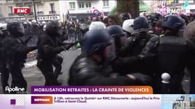 Mobilisation retraites : la crainte de violences 