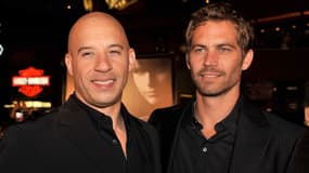 Les acteurs Vin Diesel et Paul Walker, à une avant-première de "Fast & Furious 4" à Los Angeles en 2009.