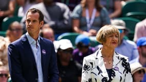 Margaret Court, aux côtés d'Andy Murray