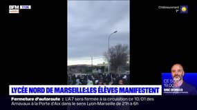 Marseille : les élèves du lycée Nord manifestent