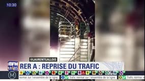 Les images de la brèche qui a conduit à l'arrêt du RERA