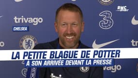 Chelsea : "Je sors d’une réunion de crise", la petite blague de Potter à son arrivée devant la presse