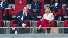Gianni Infantino et la ministre allemande de l’Intérieur, Nancy Faeser