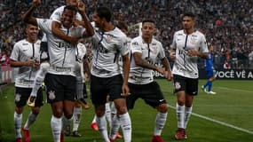 La joie des joueurs de Corinthians