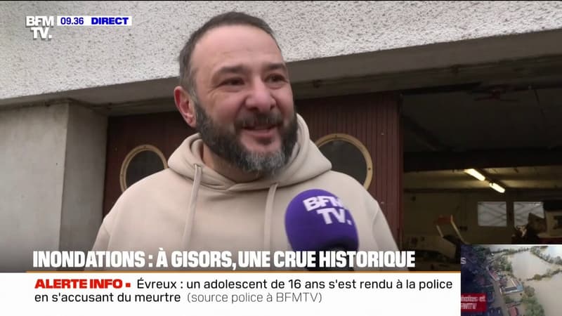 Crue historique à Gisors: "On se dit 'zone inondable', mais on ne pense pas à ça tout de suite"