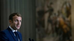 Le président Emmanuel Macron à Paris, le 9 octobre 2021