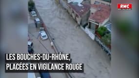 Les premières images impressionnantes des Bouches-du-Rhône en vigilance rouge