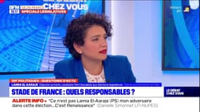 Incidents au Stade de France: pour Lamia El Aaraje, "la politique du maintien de l'ordre" actuelle est responsable de ce qui s'est passé 