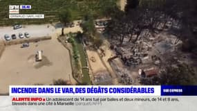 Incendie dans le Var: des dégâts considérables