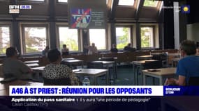 Des opposants à l'élargissement de l'A46 se sont réunis à Saint-Priest